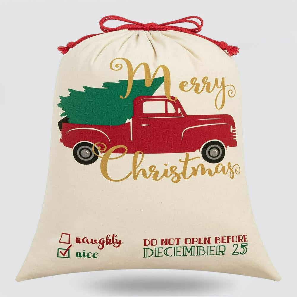 Christmas Sack, Christmas Tree Truck Sacks, Christmas Santa Sacks, Christmas Bag, Christmas Gift
