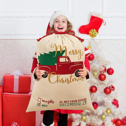 Christmas Sack, Christmas Tree Truck Sacks, Christmas Santa Sacks, Christmas Bag, Christmas Gift