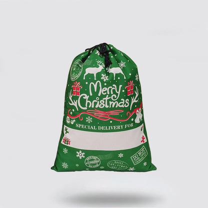 Christmas Sack, Dark Green Special Delivery For Merry Christmas Gift Bag, Christmas Santa Sacks, Christmas Bag, Christmas Gift