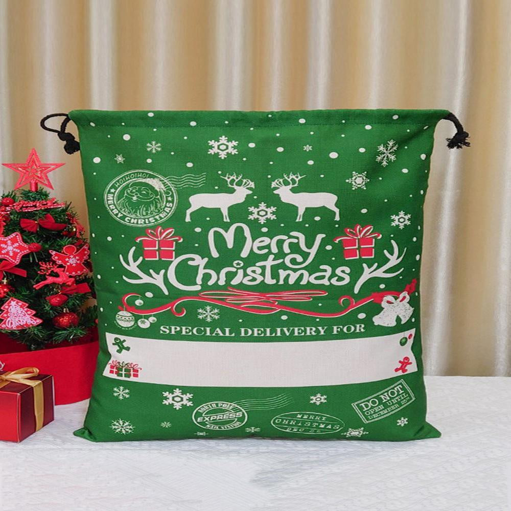 Christmas Sack, Dark Green Special Delivery For Merry Christmas Gift Bag, Christmas Santa Sacks, Christmas Bag, Christmas Gift