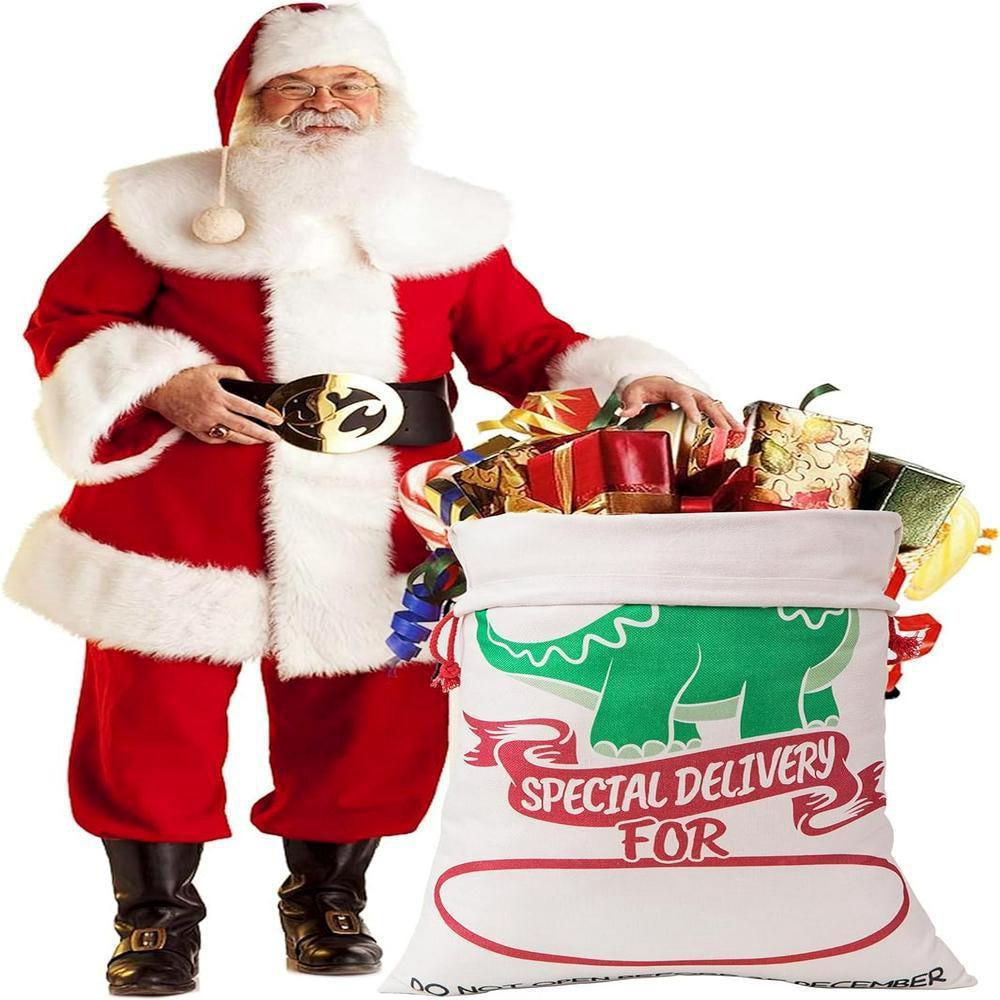 Christmas Sack, Funny Dinosaur Christmas Sack, Christmas Santa Sacks, Christmas Bag, Christmas Gift