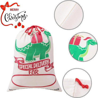 Christmas Sack, Funny Dinosaur Christmas Sack, Christmas Santa Sacks, Christmas Bag, Christmas Gift