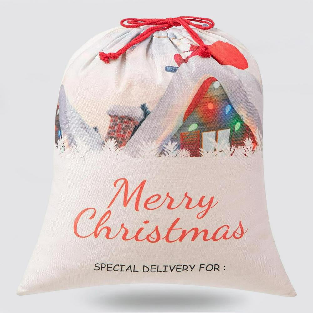 Christmas Sack, House Merry Christmas Sacks, Christmas Santa Sacks, Christmas Bag, Christmas Gift