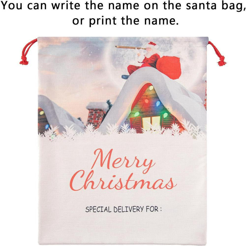 Christmas Sack, House Merry Christmas Sacks, Christmas Santa Sacks, Christmas Bag, Christmas Gift