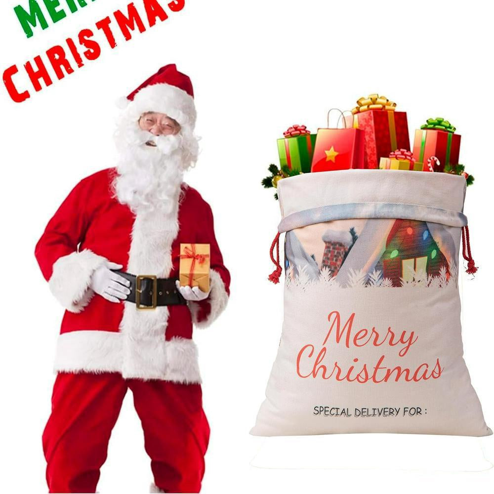 Christmas Sack, House Merry Christmas Sacks, Christmas Santa Sacks, Christmas Bag, Christmas Gift