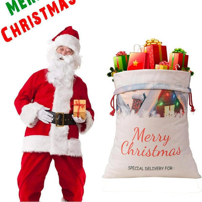 Christmas Sack, House Merry Christmas Sacks, Christmas Santa Sacks, Christmas Bag, Christmas Gift