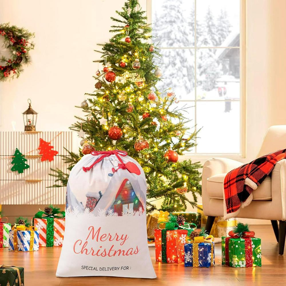Christmas Sack, House Merry Christmas Sacks, Christmas Santa Sacks, Christmas Bag, Christmas Gift