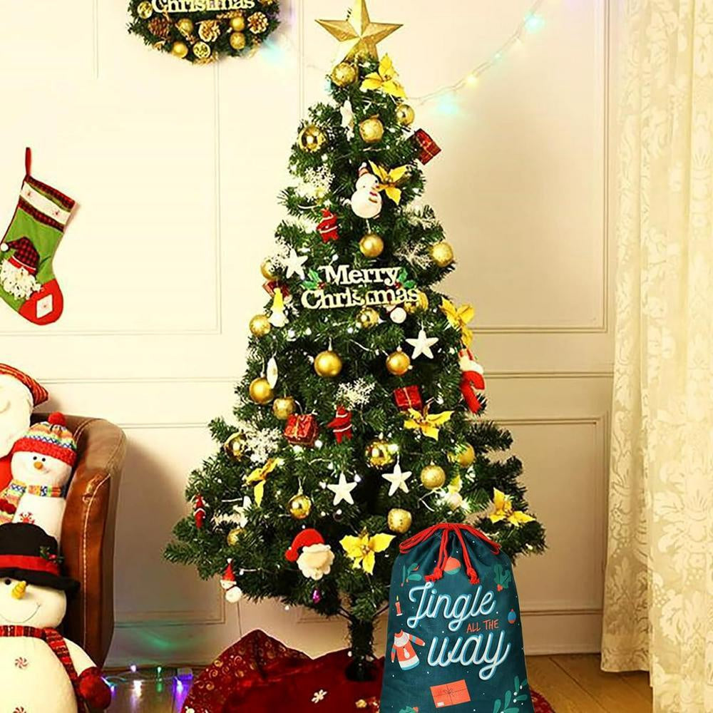 Christmas Sack, Lingle All The Way Christmas Sacks, Christmas Santa Sacks, Christmas Bag, Christmas Gift