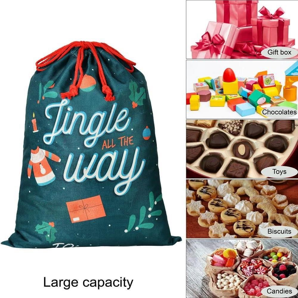 Christmas Sack, Lingle All The Way Christmas Sacks, Christmas Santa Sacks, Christmas Bag, Christmas Gift