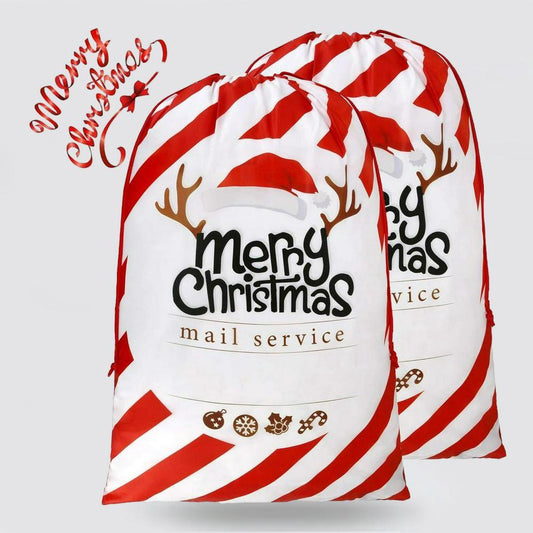 Christmas Sack, Merry Christmas Mail Service Sack, Christmas Santa Sacks, Christmas Bag, Christmas Gift