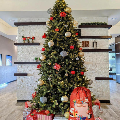 Christmas Sack, Merry Christmas Santa And Snowman Print Sack, Christmas Santa Sacks, Christmas Bag, Christmas Gift