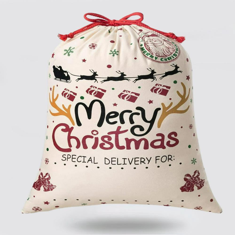 Christmas Sack, Merry Christmas Santa Sacks, Christmas Santa Sacks, Christmas Bag, Christmas Gift