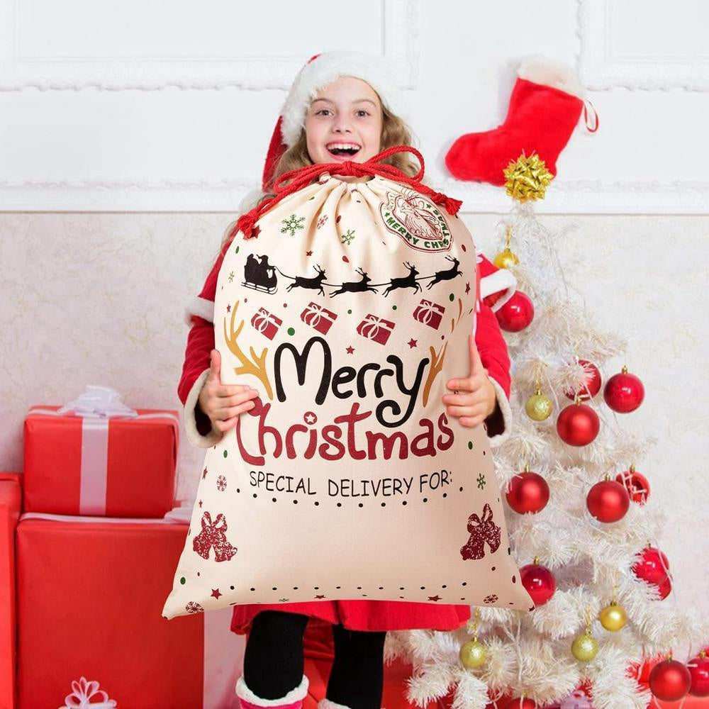 Christmas Sack, Merry Christmas Santa Sacks, Christmas Santa Sacks, Christmas Bag, Christmas Gift