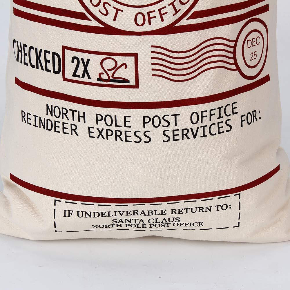 Christmas Sack, North Pole Santa Claus Christmas Sack, Christmas Santa Sacks, Christmas Bag, Christmas Gift