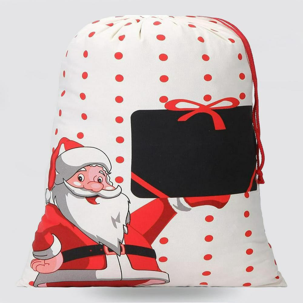 Christmas Sack, Polk Dot Santa Christmas Sacks, Christmas Santa Sacks, Christmas Bag, Christmas Gift