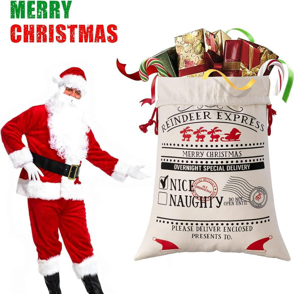 Christmas Sack, Reindeer Express Christmas Sack, Christmas Santa Sacks, Christmas Bag, Christmas Gift