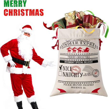 Christmas Sack, Reindeer Express Christmas Sack, Christmas Santa Sacks, Christmas Bag, Christmas Gift