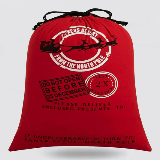 Christmas Sack, Santa Claus Christmas Red Sack, Christmas Santa Sacks, Christmas Bag, Christmas Gift