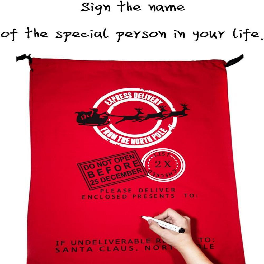 Christmas Sack, Santa Claus Christmas Red Sack, Christmas Santa Sacks, Christmas Bag, Christmas Gift
