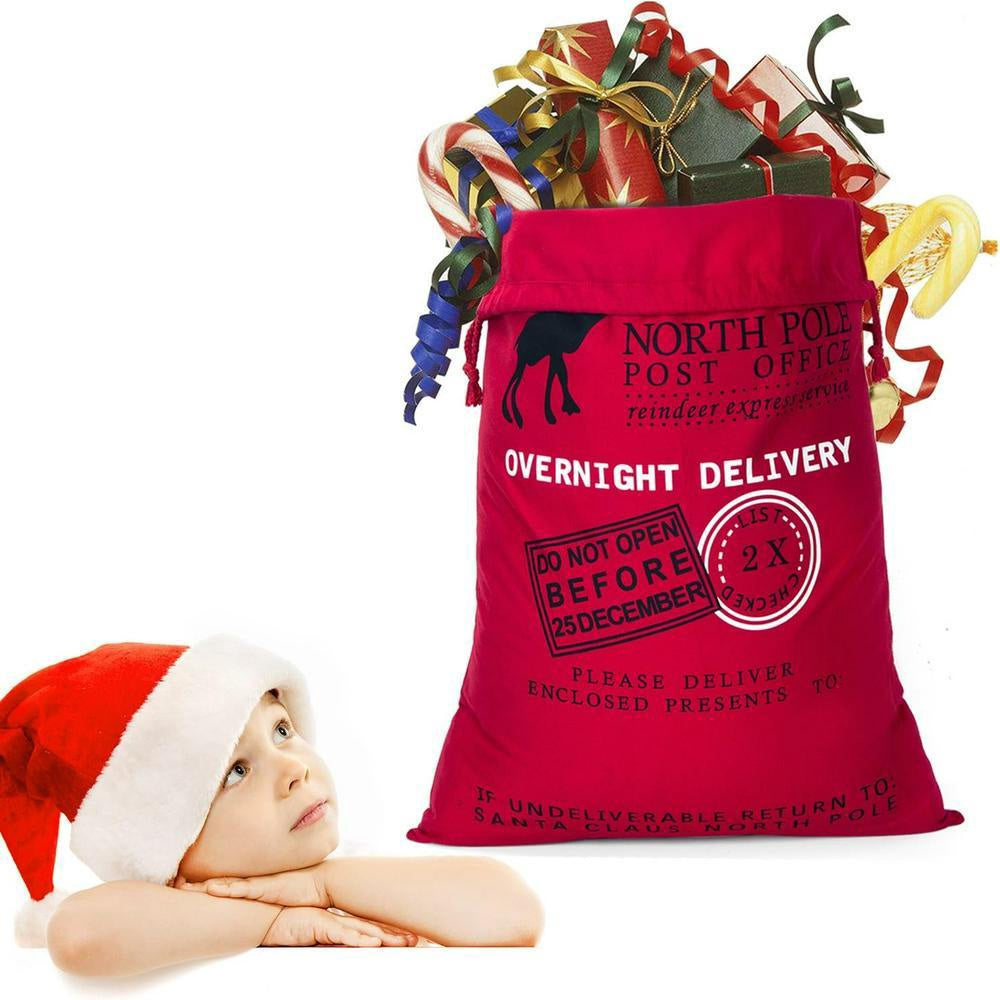 Christmas Sack, Santa Claus Christmas Red Sack, Christmas Santa Sacks, Christmas Bag, Christmas Gift