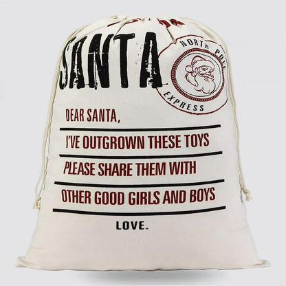 Christmas Sack, Santa North Pole Christmas Sack, Christmas Santa Sacks, Christmas Bag, Christmas Gift