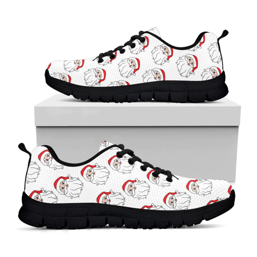 Christmas Santa Claus Pattern Print Shoes Sneaker, Christmas Shoes, Chistmas Sneaker, Christmas Running Shoes