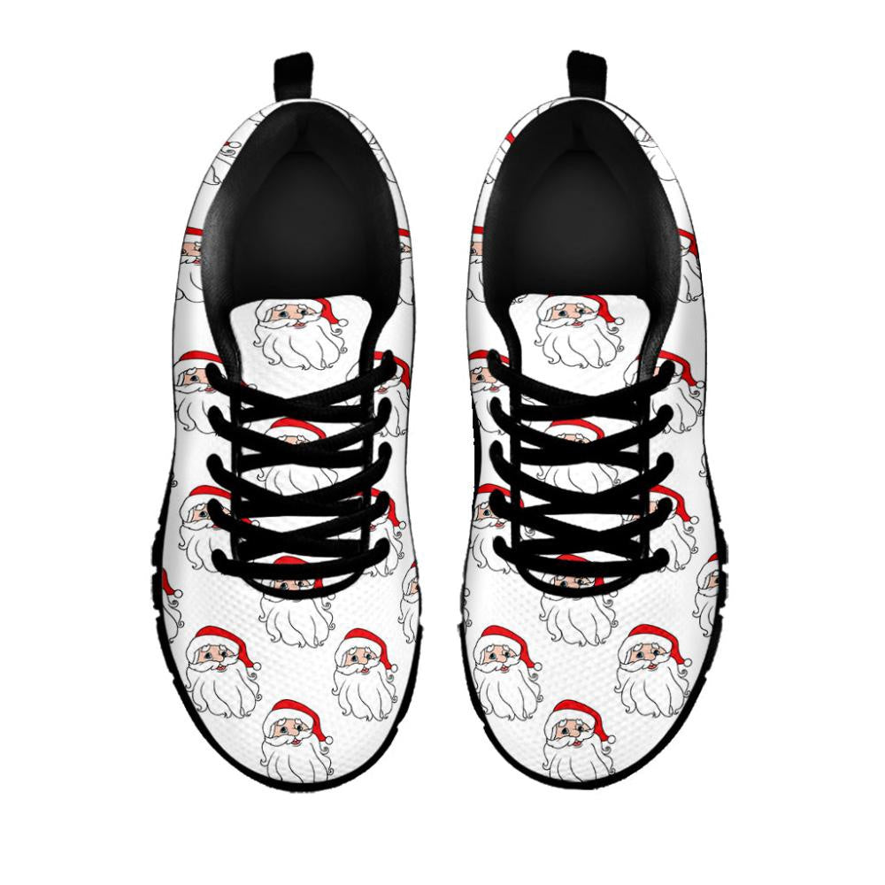 Christmas Santa Claus Pattern Print Shoes Sneaker, Christmas Shoes, Chistmas Sneaker, Christmas Running Shoes