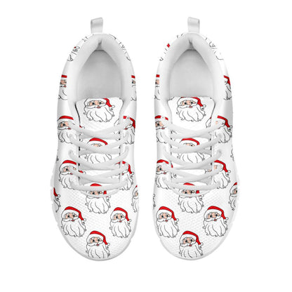 Christmas Santa Claus Pattern Print Shoes Sneaker, Christmas Shoes, Chistmas Sneaker, Christmas Running Shoes