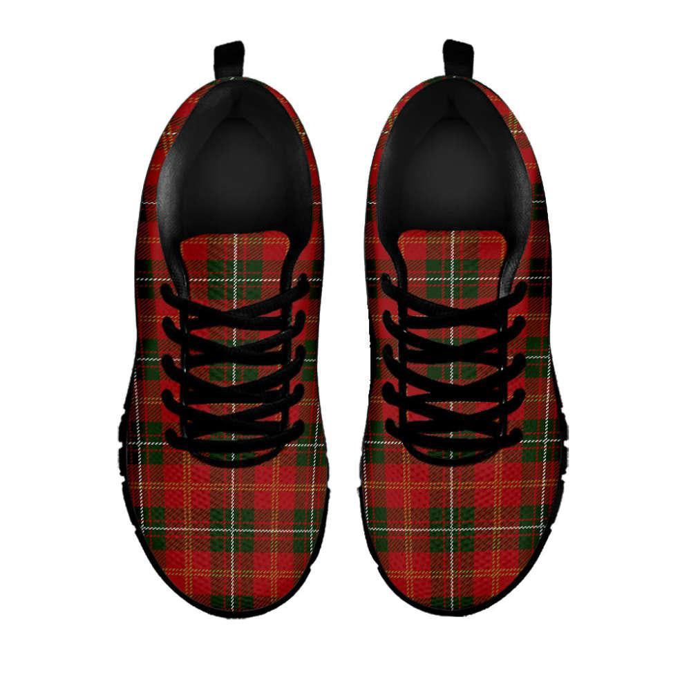 Christmas Scottish Tartan Pattern Print Shoes Sneaker, Christmas Shoes, Chistmas Sneaker, Christmas Running Shoes