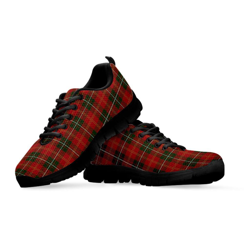 Christmas Scottish Tartan Pattern Print Shoes Sneaker, Christmas Shoes, Chistmas Sneaker, Christmas Running Shoes