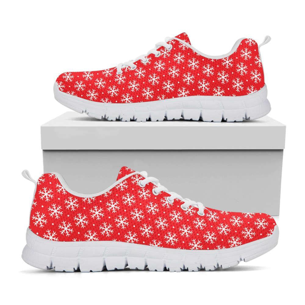 Christmas Snowflake Pattern Print Shoes Sneaker, Christmas Shoes, Chistmas Sneaker, Christmas Running Shoes