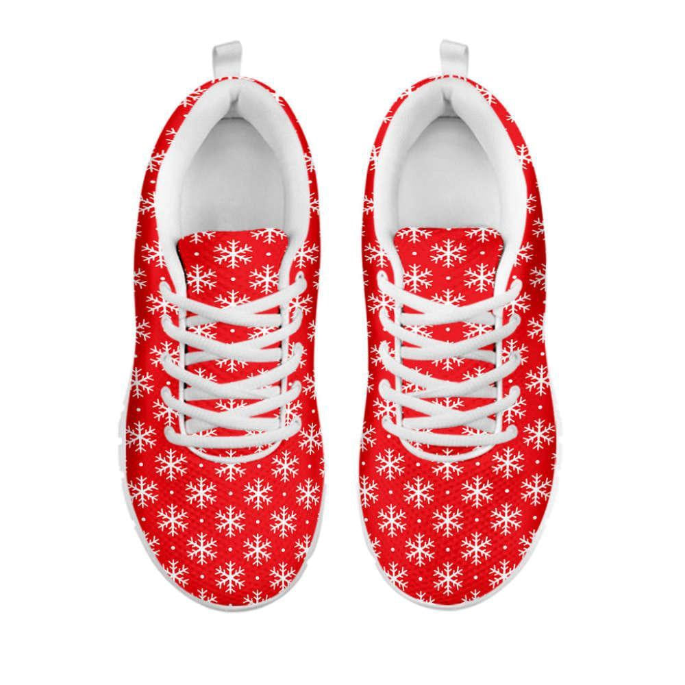 Christmas Snowflake Pattern Print Shoes Sneaker, Christmas Shoes, Chistmas Sneaker, Christmas Running Shoes