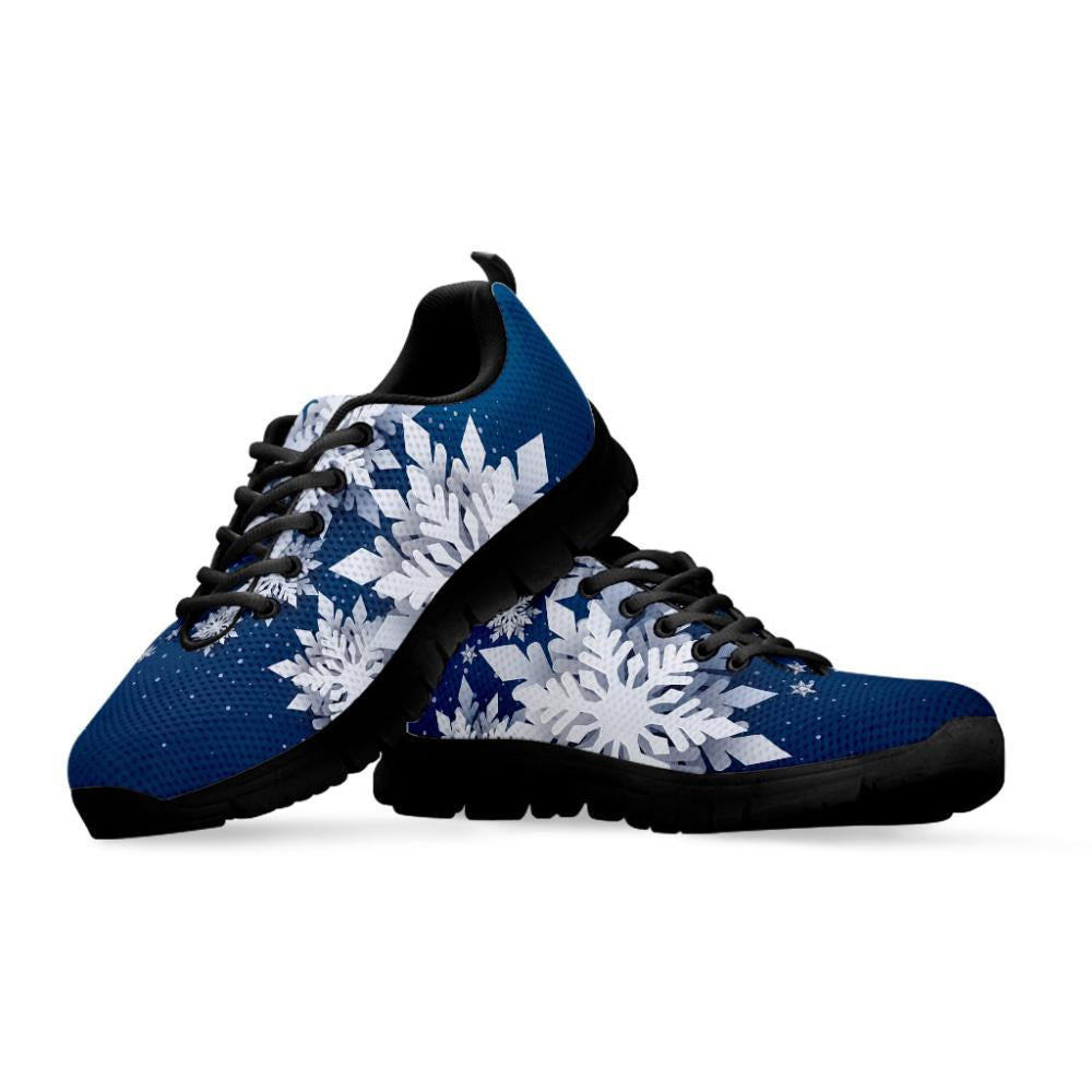 Christmas Snowflake Print Shoes Sneaker, Christmas Shoes, Chistmas Sneaker, Christmas Running Shoes