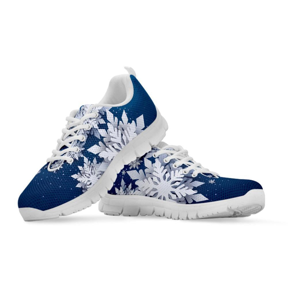 Christmas Snowflake Print Shoes Sneaker, Christmas Shoes, Chistmas Sneaker, Christmas Running Shoes