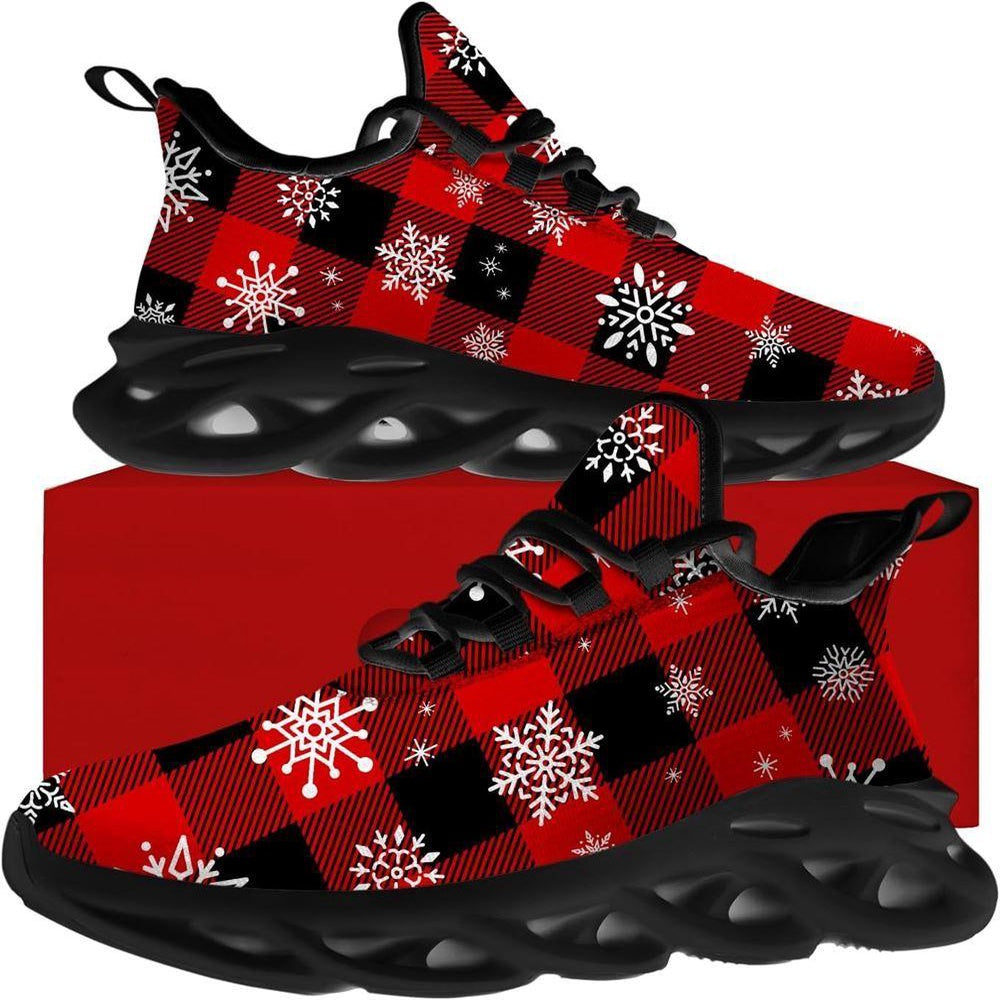 Christmas Snowflakes Max Soul Shoes, Christmas Sneakers, Christmas Shoes, Christmas Clunky Sneaker