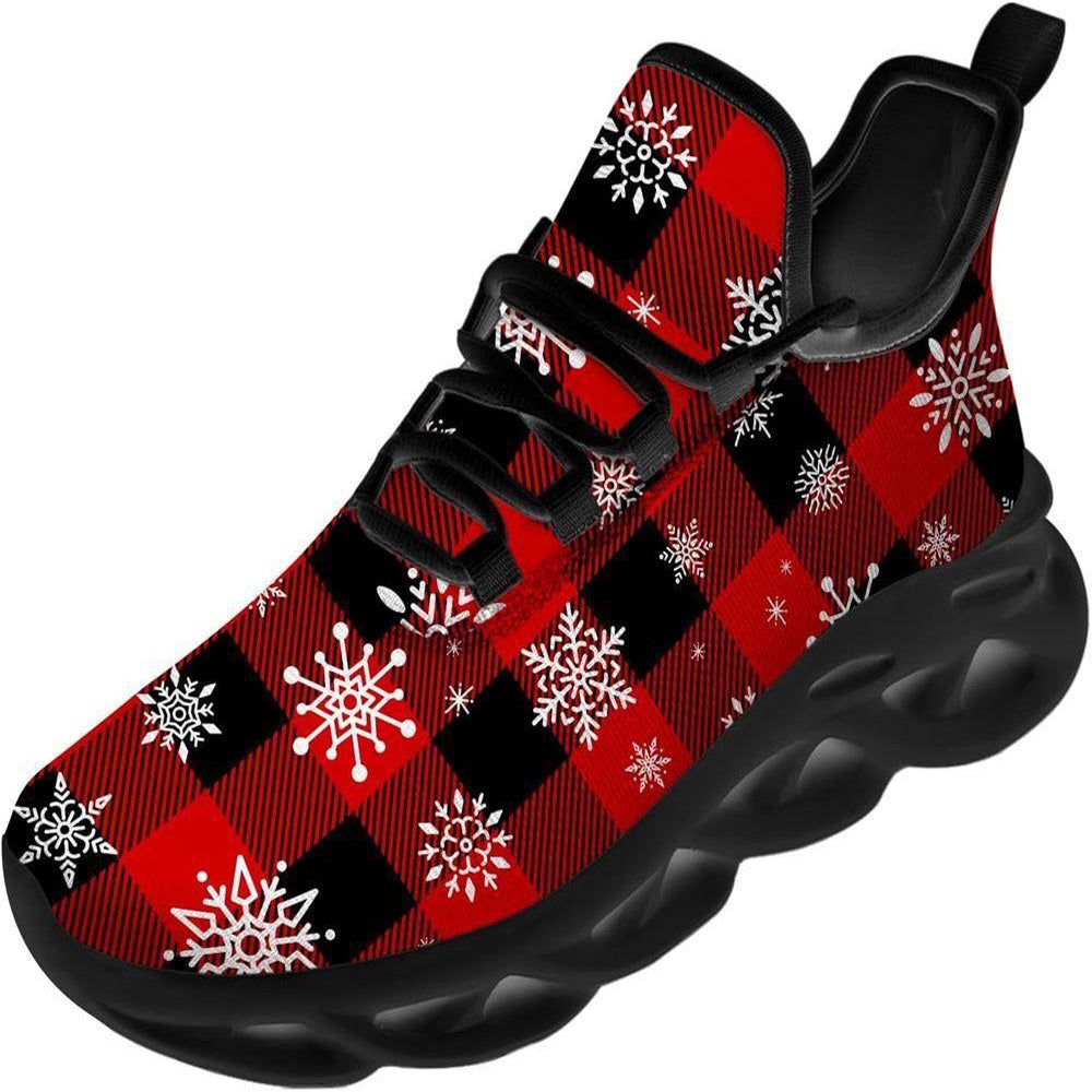 Christmas Snowflakes Max Soul Shoes, Christmas Sneakers, Christmas Shoes, Christmas Clunky Sneaker