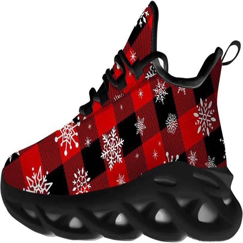 Christmas Snowflakes Max Soul Shoes, Christmas Sneakers, Christmas Shoes, Christmas Clunky Sneaker