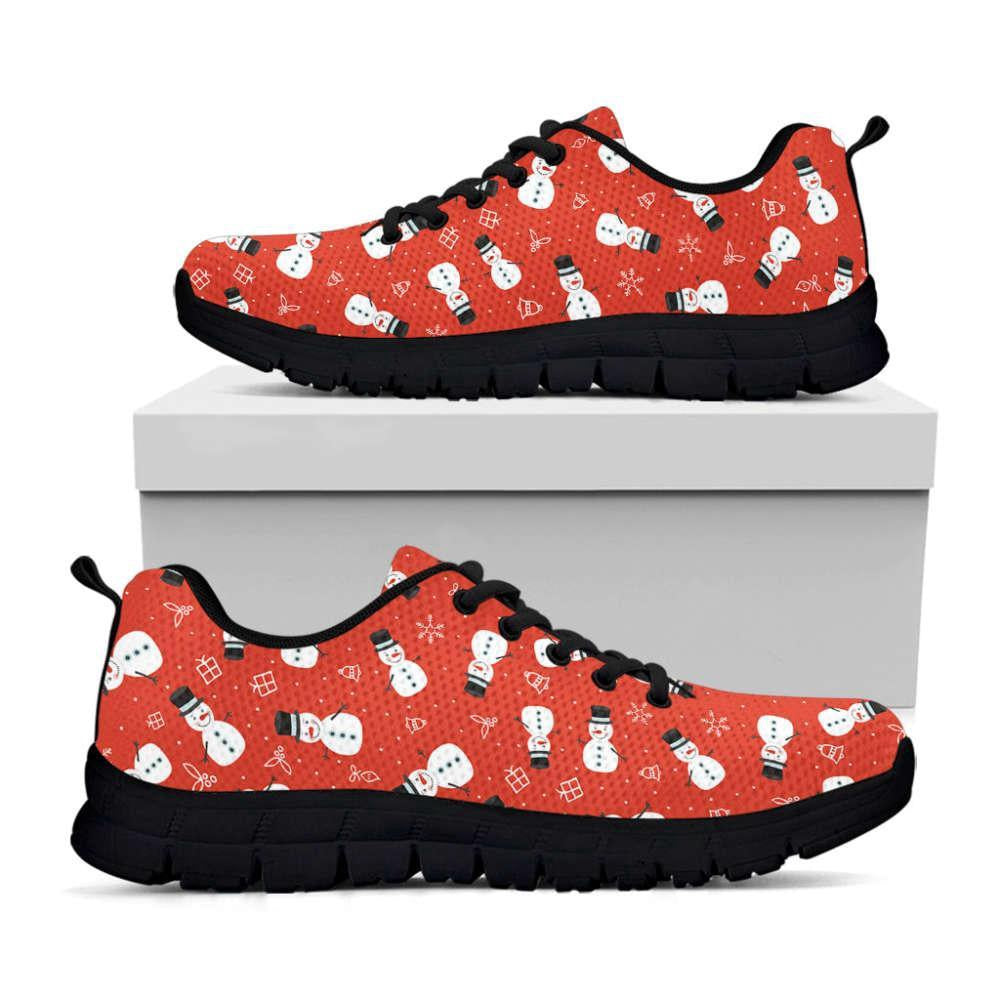 Christmas Snowman Pattern Print Shoes Sneaker, Christmas Shoes, Chistmas Sneaker, Christmas Running Shoes