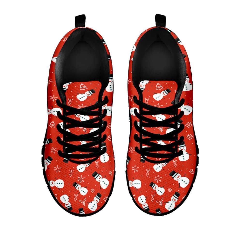 Christmas Snowman Pattern Print Shoes Sneaker, Christmas Shoes, Chistmas Sneaker, Christmas Running Shoes