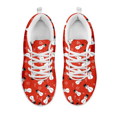 Christmas Snowman Pattern Print Shoes Sneaker, Christmas Shoes, Chistmas Sneaker, Christmas Running Shoes