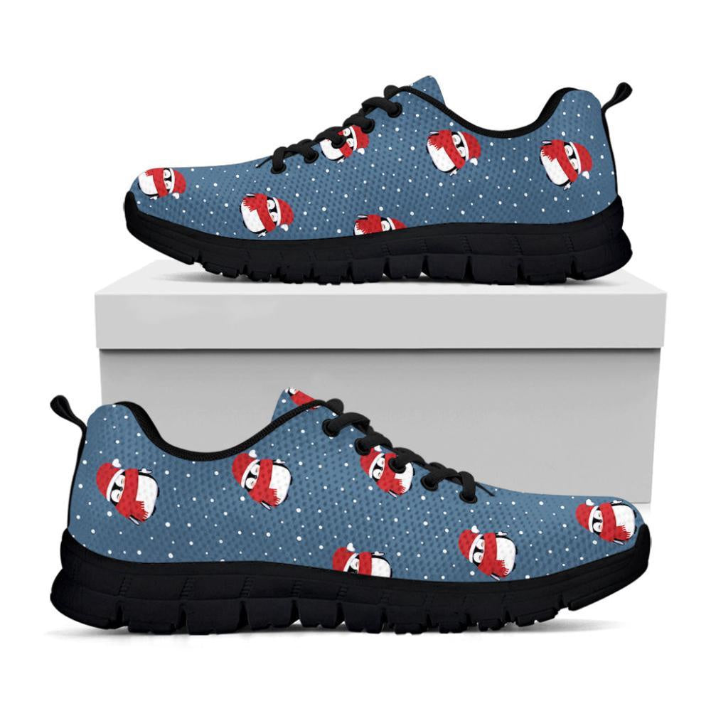 Christmas Snowy Penguin Pattern Print Shoes Sneaker, Christmas Shoes, Chistmas Sneaker, Christmas Running Shoes