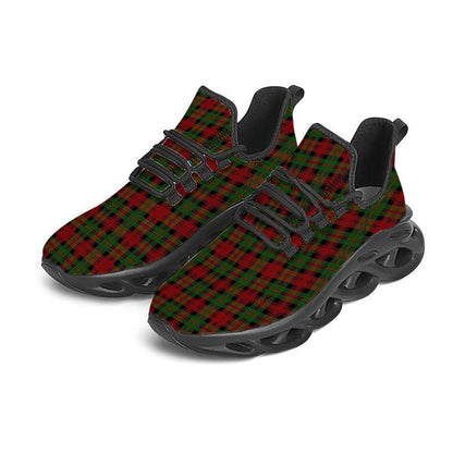 Christmas Tartan Red Plaid Black Max Soul Shoes, Christmas Sneakers, Christmas Shoes, Christmas Clunky Sneaker