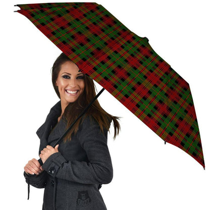 Christmas Tartan Red Plaid Umbrella, Christmas Umbrella, Xmas Umbrella