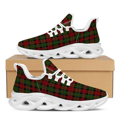 Christmas Tartan Red Plaid White Max Soul Shoes, Christmas Sneakers, Christmas Shoes, Christmas Clunky Sneaker
