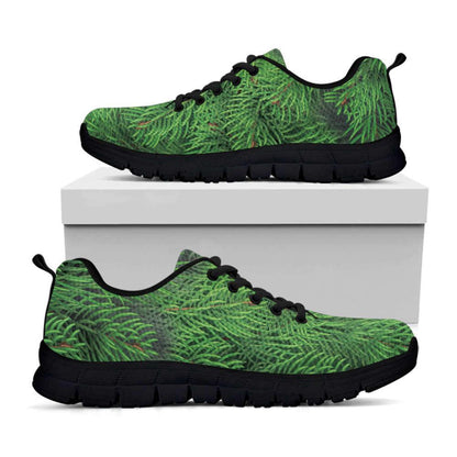 Christmas Tree Branches Print Shoes Sneaker, Christmas Shoes, Chistmas Sneaker, Christmas Running Shoes