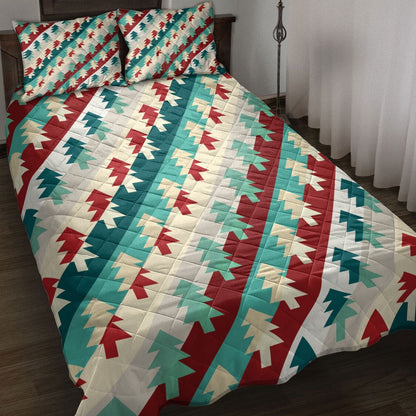 Christmas Tree Coloful Xmas Holiday Seasons Bedding Set, Christmas Beddings, Xmas Bedding Sets