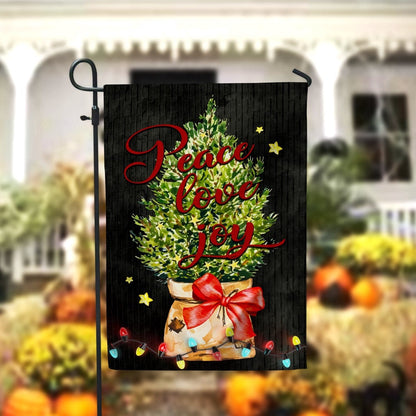 Christmas Tree Flag Garden Flag, Farmhouse DecorXmas, Garden Flags, Outdoor Xmas Flags, Christmas Outdoor Decor