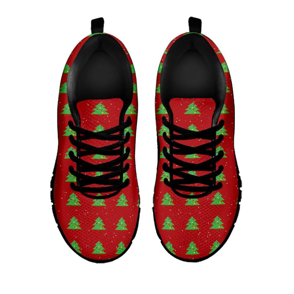 Christmas Tree Pattern Print Shoes Sneaker, Christmas Shoes, Chistmas Sneaker, Christmas Running Shoes