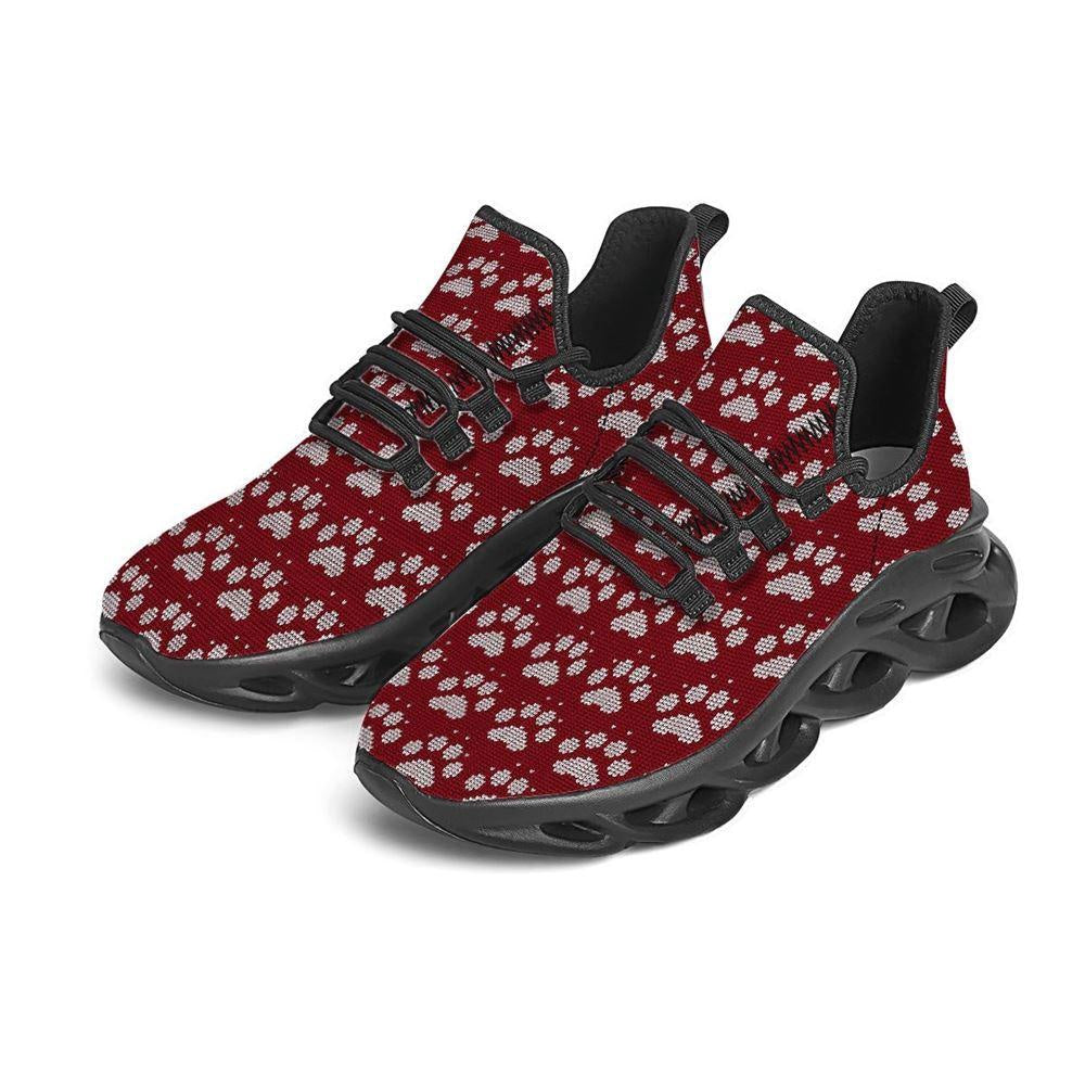 Christmas Ugly Paw Black Max Soul Shoes, Christmas Sneakers, Christmas Shoes, Christmas Clunky Sneaker