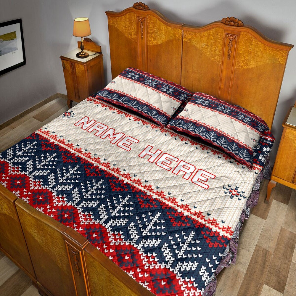 Christmas Ugly Sweater Holiday Bedding Set, Christmas Beddings, Xmas Bedding Sets